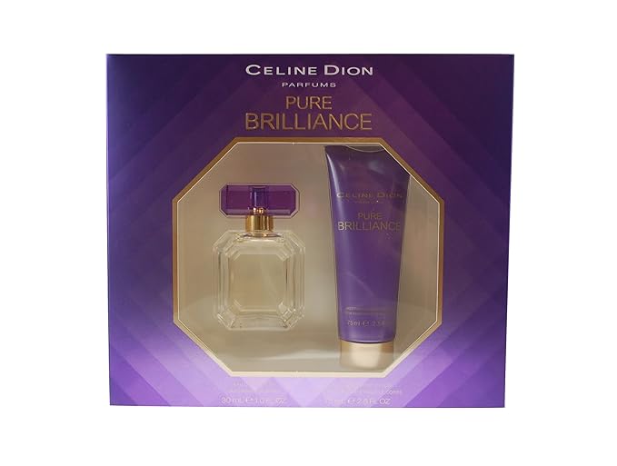 Celine Dion Pure Brilliance Set - For Women-Edt Spray 1 Oz &amp Body Lotion 2.5 Oz