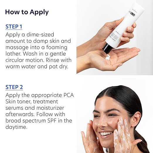 PCA SKIN Creamy Moisturizing Face Cleanser Gentle Daily Face Wash for Dry and Sensitive Skin Leaves Skin Feeling Soft and Smooth Helps Remove Makeup Dirt and Impurities from Skin 7.0 oz Bottle