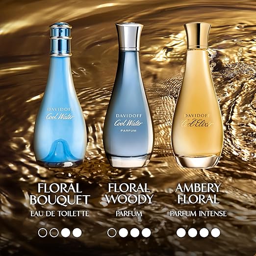 Davidoff Cool Elixir Parfum Intense ? Ambery Women's Perfume ? With Notes of Oakmoss Absolute Jasmine &amp Vanilla ? Long Lasting Fragrance