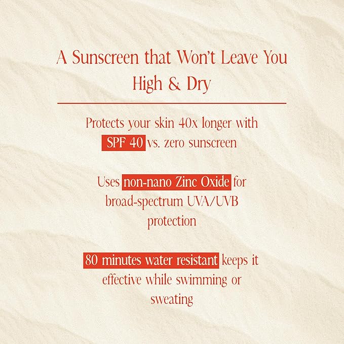 SPF 40 Sunscreen ? Captain?™s Classic Mineral Sunscreen for Babies Broad Spectrum Protection Sunblock w/Organic Ingredients Zero White Cast 80 Min. Water Resistance (3.4 Fl. Oz.)