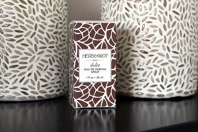 Herb &amp Root Chocomusk Perfum: Clean Hypoallergenic Womens Fragrance with Cocoa and Amber Vegan Long-Lasting Perfume for Women Body Spray and Hair Perfume (Dulce Eau de Parfum)
