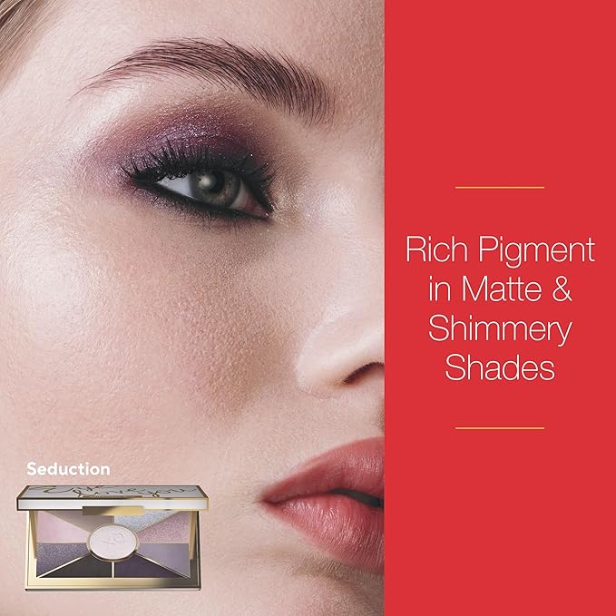 Mirabella Eye Love You Neutral Shimmer Eyeshadow Palette - Makeup Palette w/Ultra Pigmented Pressed Powders Creamy Matte &amp Shimmer Cool Toned Eyeshadow Palette - Seduction