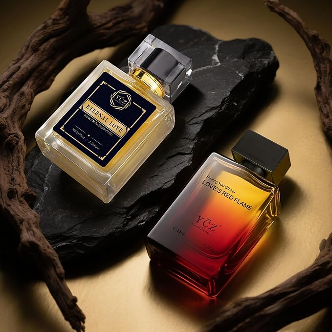Ycz Cologne for Men Set 1.7oz(50ml) Bottled Borrowing Fire &amp Carnival Men Perfume Sophisticated Woody Rose Patchouli Highquality Long Lasting Perfume Sleek Bottle Design for Christmas Gifts Id