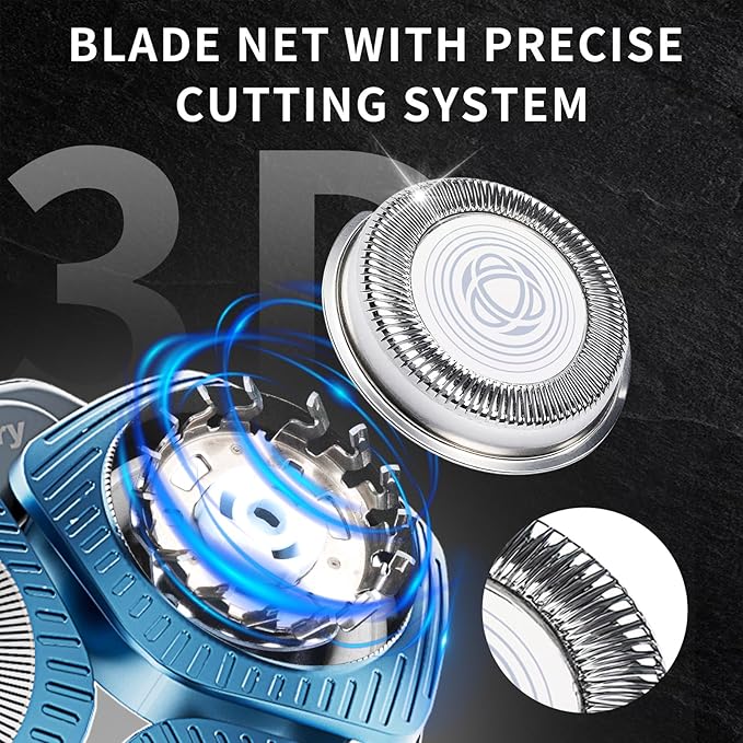 SH71/50 Shaving Heads Compatible with Phili*s Shavers Series S5000 (S5XXX)S7000 (S7XXX) for SH60/70 and SH70/70 (Blue)