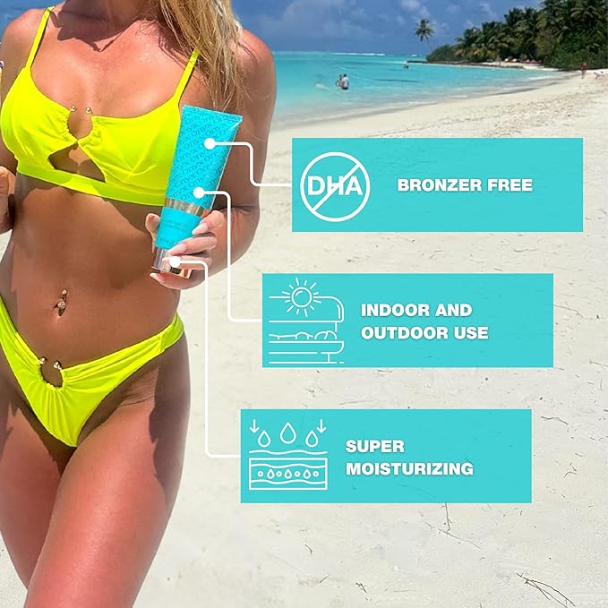 Onyx Strongest Dark Tanning Accelerator Lotion - Effective Tan Enhancer for Indoor &amp Outdoor Sun - Accelerates Melanin Production - No Stains &amp Streaks | Super Moisturizing | Tropical Scent |