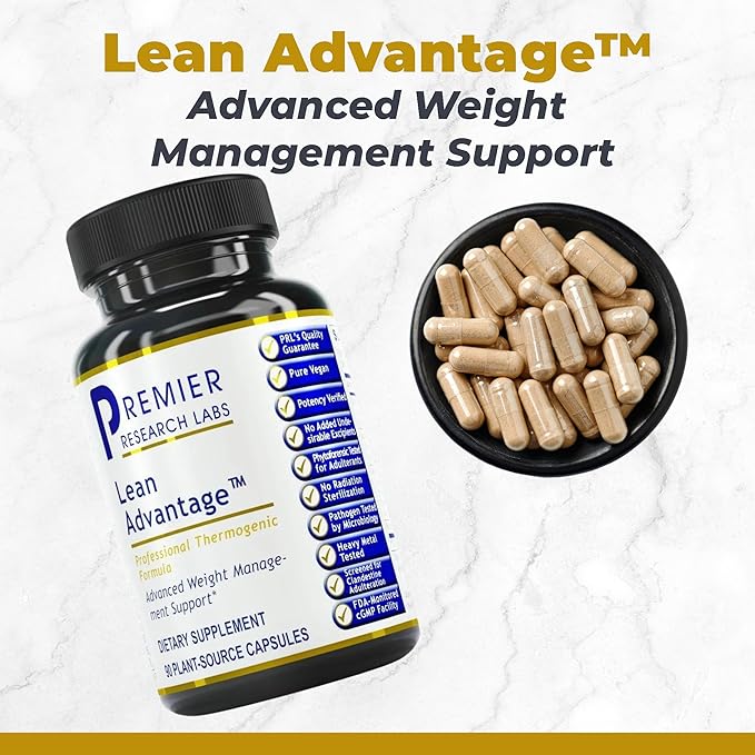 Premier Research Labs Lean Advantage: Green Coffee Bean Extract for Weight Loss Green Coffee Extract Coffee Pills Appetite Suppressant for Women &amp Men Weight Management Supplement - 90 Capsule