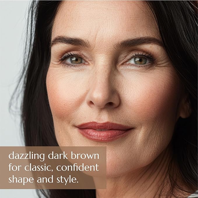 Chella Eyebrow Pencil ? Easy-to-Use Brow Definer for Shaping Filling &amp Blending ? Long-Wear Dark Brown Eyebrow Pencils for Women with Precise Tip (Dark Brown)