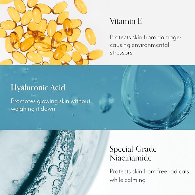 Bliss Glow &amp Hydrate Serum - Niacinamide + Hyaluronic Acid Serum - 1 Fl Oz - Improves Dullness Hydrates Replenishes &amp Defends Skin - Lightweight Hydration - Clean - Vegan &amp Cruelty Free