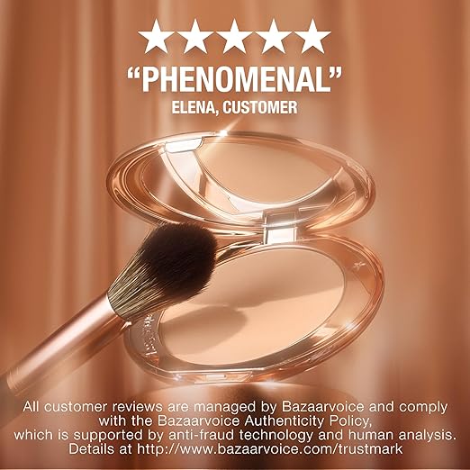 Charlotte Tilbury Airbrush Flawless Finish Setting Powder - Pore-Blurring Pressed Powder for Face Makeup to Minimize Shine with a Soft-Focus Finish