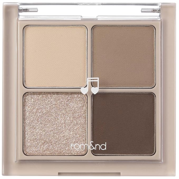 romand Better Than Eyes 6 colors | Basics Eyeshadow PaletteVelvety Texture long-lasting makeup Galaxy pearl glitter MLBB MEBB| 6g/0.21oz No.M02 DRY BUCKWHEAT FLOWER