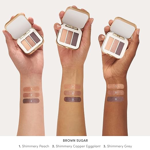 jane iredale PurePressed Eye Shadow Triple Highly Pigmented Mineral Based Eye Color Long Lasting &amp Crease Resistant Formula Safe for Sensitive Eyes