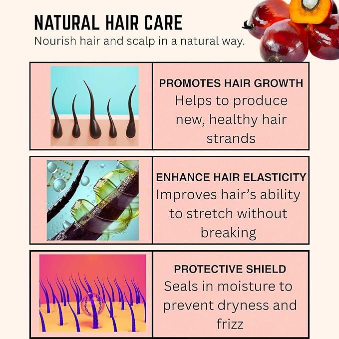 100% Raw Batana Oil ? Unrefined from Honduras Promotes Hair Growth Thickness and Prevents Hair Loss. Suitable for Both Men and Women. A Natural Hair Growth Oil - 4.05 fl.oz