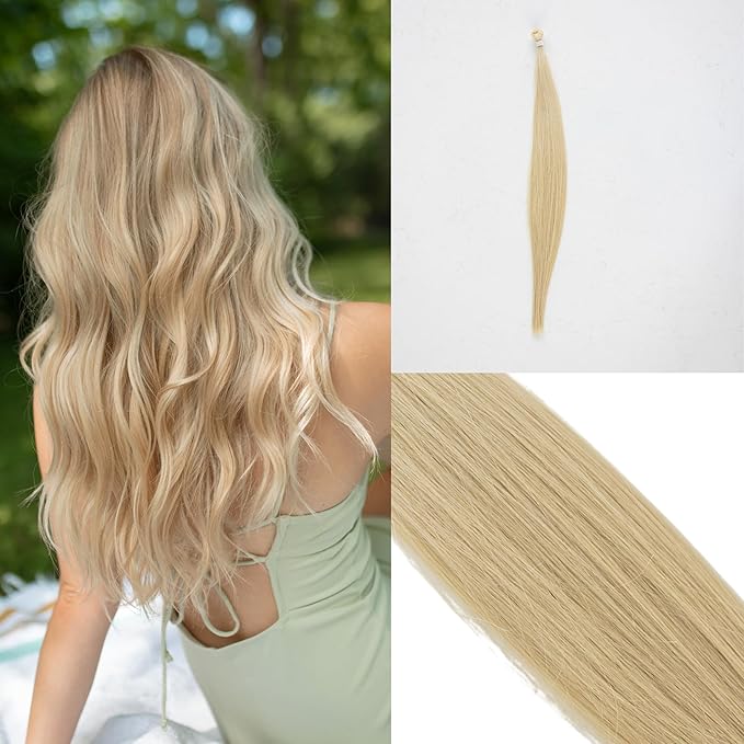 100% Real European Human Hair Keratin Bond Extensions 20 Creamy Blonde #20