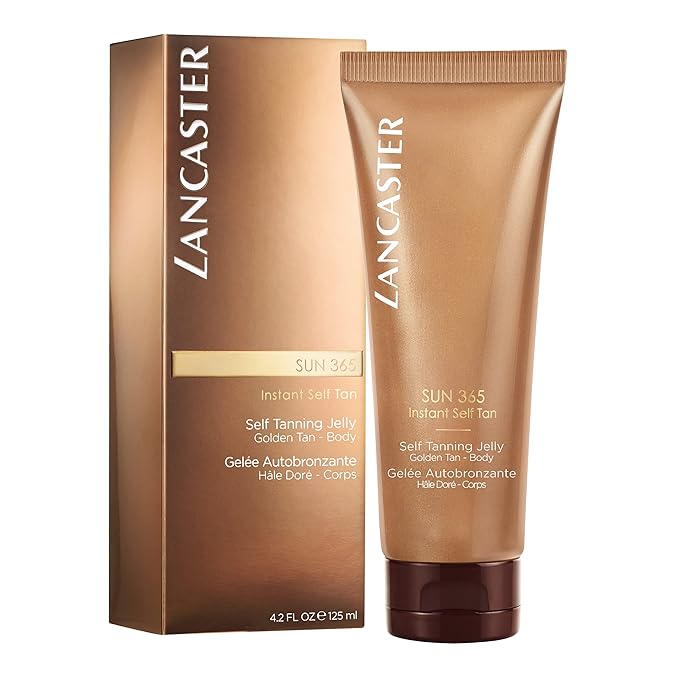 Lancaster Sun 365 Instant Self Tan Body Jelly 125ml | Natural Looking Fake Tan | Gradual Tan for Body