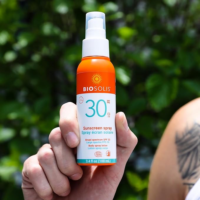 Biosolis Sun Spray SPF 30 - Sunscreen Spray Conditions the Face and Body - Mineral-Based Filters - Protects Against Harmful Rays - Ideal for Tanned Skin - No White Marks - Non-Greasy - Vegan - 3.4 oz