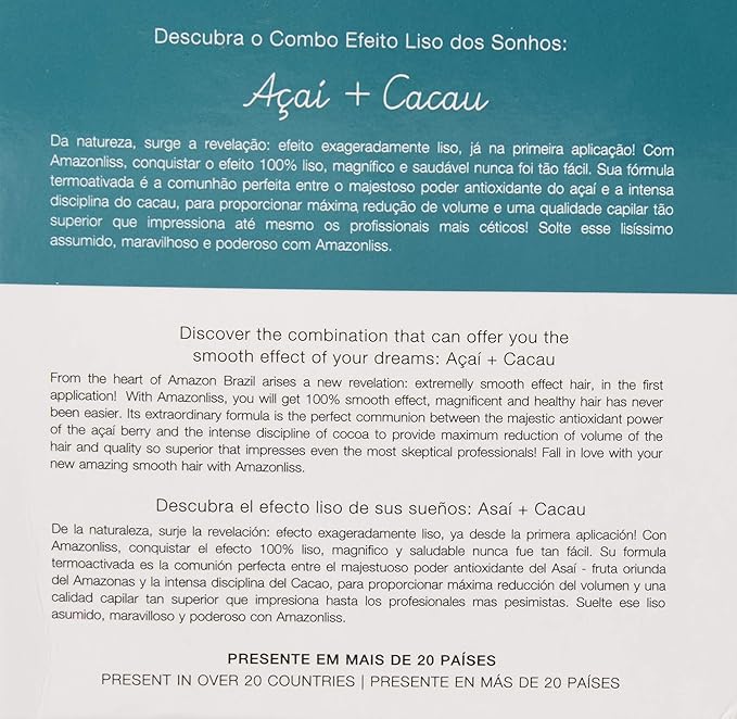Amazonliss Keratin Hair Smoothing Kit ? 3 Steps 2.03 fl oz | Formaldehyde-Free At Home Hair Straightening System | Anti-Frizz Repair Mask &amp Shampoo