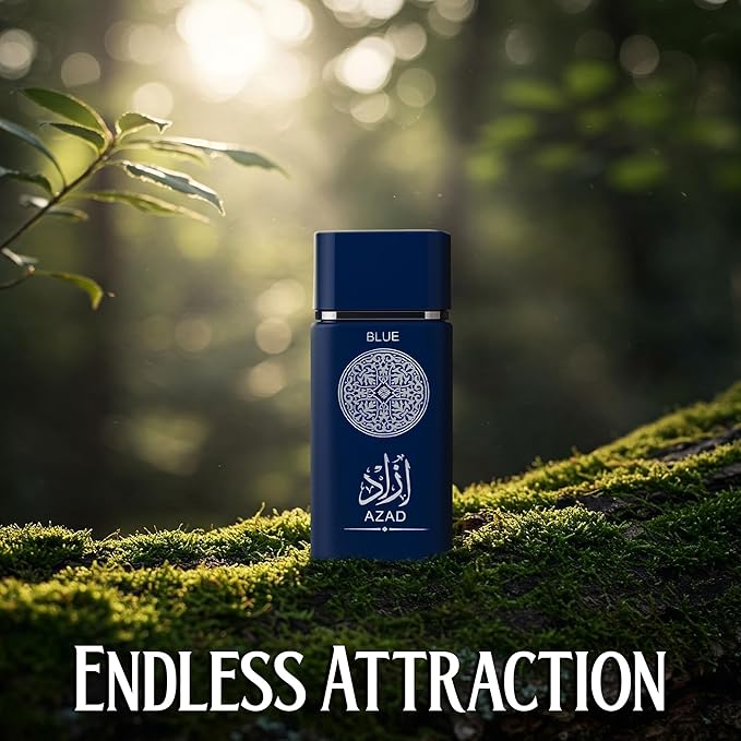 AZAD BLUE &amp Blue for Men Gold Edition Men's Cologne Set Oceanic &amp Gourmet Perfume Gift for Men | Fresh Sea Lavender &amp Creamy Scent | Long-Lasting Eau de Parfum Fragrance