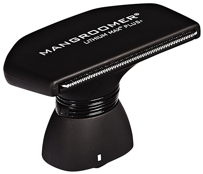 MANGROOMER Lithium Max Plus+ Back Hair Shaver (New 7th Generation) Complete Attachment Head With Shock Absorber Neck &amp New 50% wider Blade Design