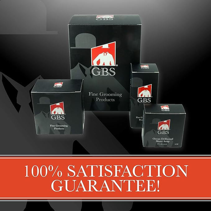 G.B.S Men Professional Shaving Kit Box- Rust Free Stainless Shaving Razor with Wooden Handle Wooden Soap Bowl Shaving Brush Leather Strop - A Full Package for Men?™s Shaving