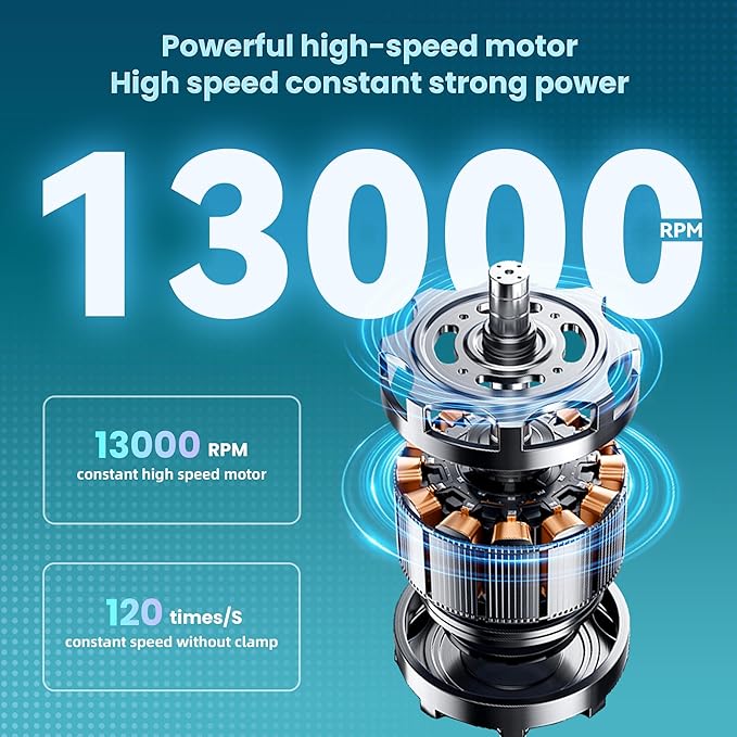 Mini Portable Electric Shaver13000 RPM Powerful &amp SilentIPX7 WaterproofType-C Fast Charging Automatic Induction Travel Razor for Men/Women (Black)