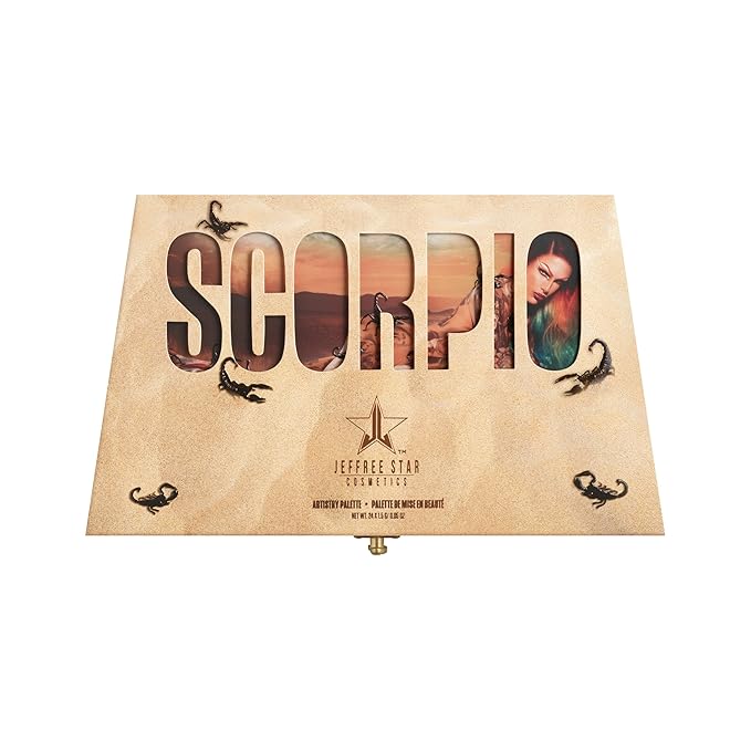 Jeffree Star Cosmetics Scorpio Palette 24 Eyeshadow Shades Matte and Metallic Cruelty-Free
