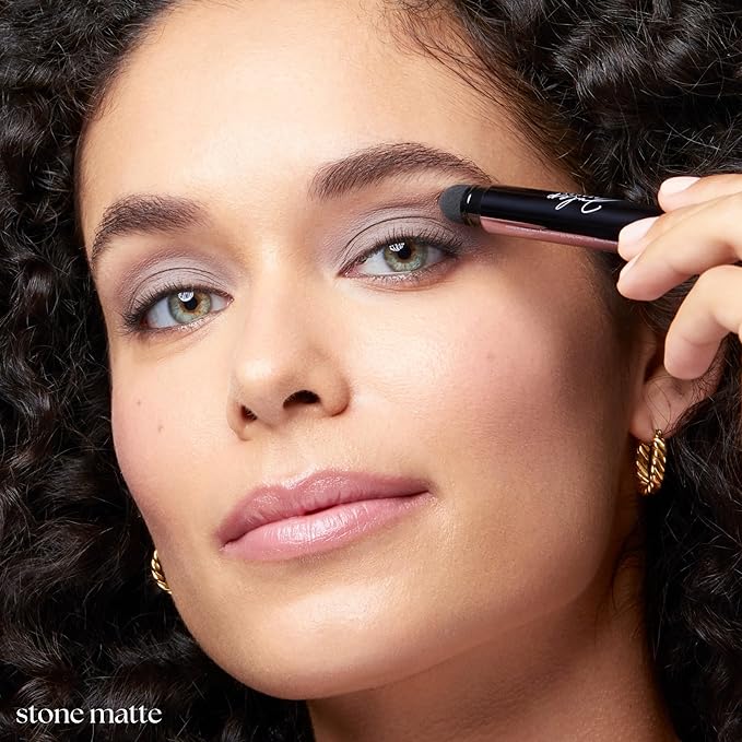 Julep Eyeshadow 101 Cr?me-to-Powder Waterproof Eyeshadow Stick Duo ? Long-Lasting Crease-Proof Easy Apply with Built-in Smudger -Taupe Shimmer and Stone