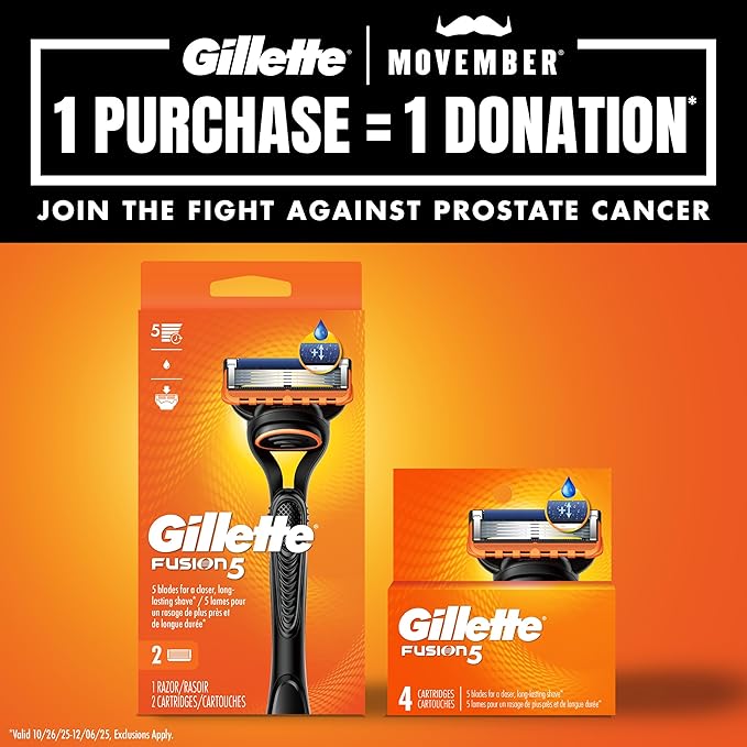 Gillette Fusion5 Men's Razor Blade Refills 10 Count + Fusion5 ProGlide Razor Blade Refills - 2 Count Holiday Gifts for Men