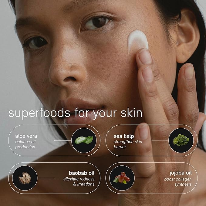 Jack Henry Super Face Cream - Lightly Scented Lightweight Hydrating Facial Moisturizer for Men &amp Women - Suitable for All Skin Types - Organic &amp Plant-Based (2 oz)