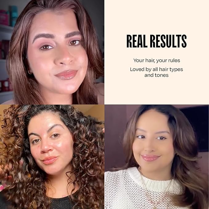 Overtone Semi Permanent Hair Color Conditioner Chocolate Brown 8 oz Nourishing Damage-Free Color Depositing Mask for All Hair Types with Shea Butter &amp Coconut Oil Vegan &amp Cruelty-Free