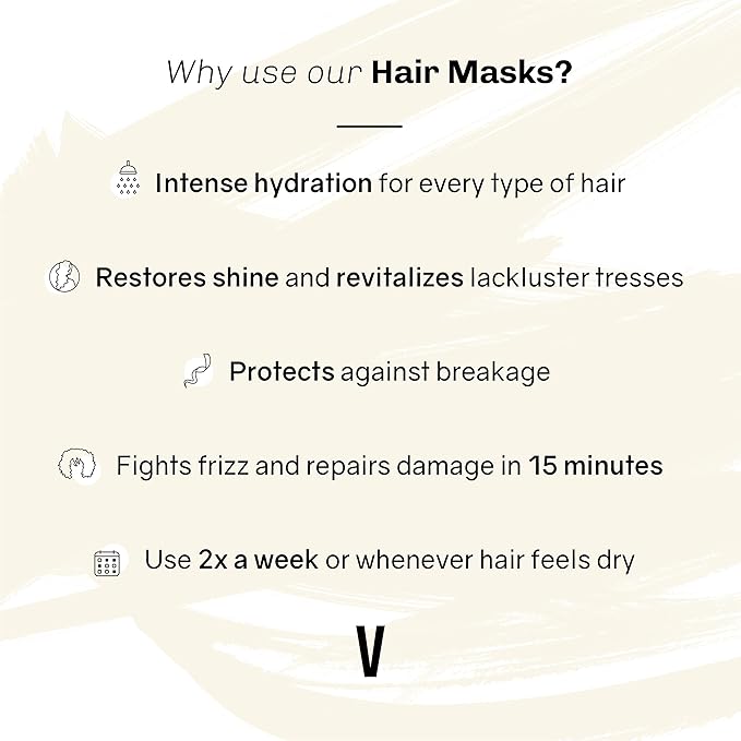 oVertone Haircare The Remedy Colorless Hydrating Mask with Shea Butter &amp Coconut Oil Cruelty-Free 8 oz