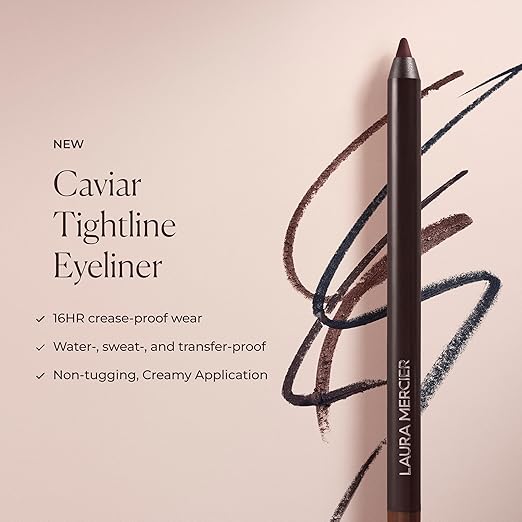 Laura Mercier Caviar Tightline Eyeliner: Long Lasting Color Crease-proof Waterproof Gel-like Hydrating Formula Perfect for Tightline Lash Line + Waterline Holiday Gift Set