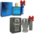 Versatile For Man &amp CUP 04-Piece Set Cologne for Men 2x100ml &amp Mini Perfume 2x35ml Eau de Toilette long-lasting Mint Grapefruit &amp Marine notes for daytime Travel perfume bottle frag