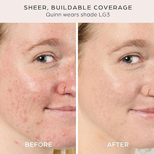 P?R Tinted Sunscreen for Face 4-in-1 Skin Tint - Broad Spectrum Mineral Sunscreen SPF 50 - Tinted Facial Moisturizer Primer &amp Foundation for Sun Protection - Lightweight Buildable Coverage