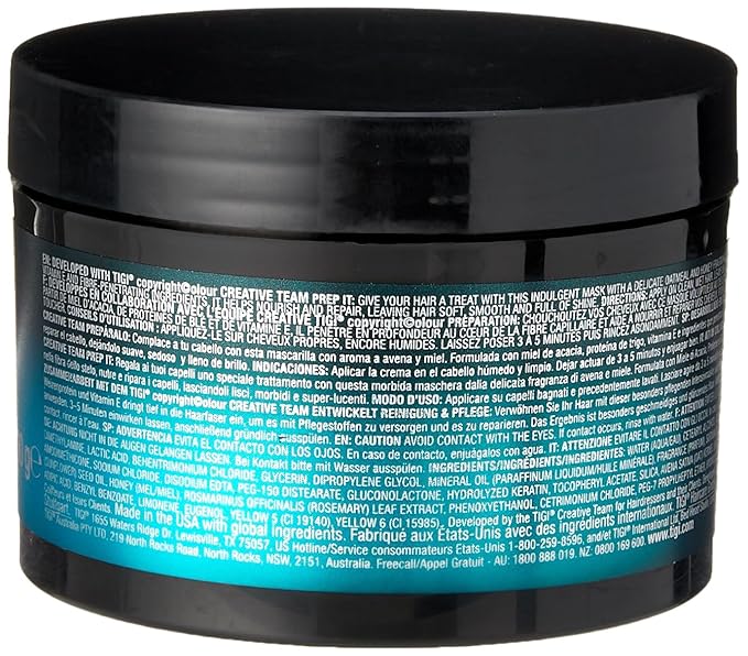Tigi Catwalk Oatmeal and Honey Intense Nourishing Mask for Unisex 7.05 Ounce
