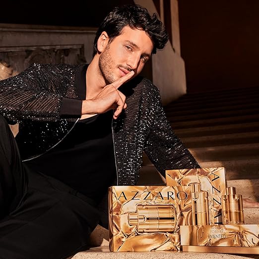 Azzaro - Forever Wanted Elixir - Mens Cologne Set ($215 Value)- With Notes of Raspberry Cardamom and Leather Accord - Full Size 3.33 Fl Oz &amp 2 Travel Size Fragrances 0.3 Fl Oz Each