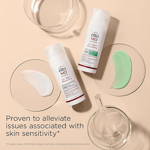 EltaMD UV Skin Recovery Face Sunscreen with Zinc Oxide All Mineral Safe for Sensitive Skin SPF 50