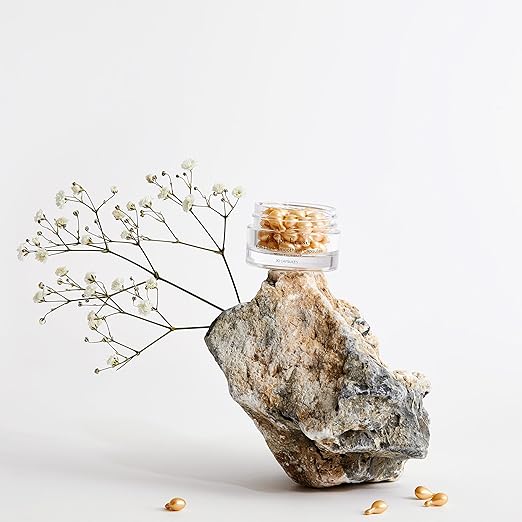 BODY FIRM Crepe Erase 4-in-1 Line Smoothing Capsules Anti-Aging Hydrating Face and Eye Serum with Hyaluronic Acid and Multi-Chain Peptide for Wrinkles Crepe Skin &amp Fine Lines 30 Count