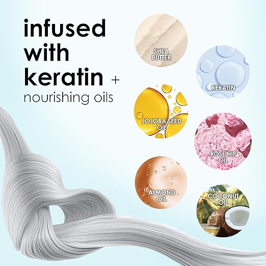 Keracolor Color + Clenditioner 3-in-1 Color-Depositing Conditioner Gentle Cleansing Conditioner Infusing Semi-Permanent Hair Color 9 Shades 33.8 Fl Oz
