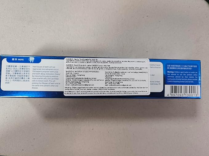 Cavity Reversal Hydroxyapatite Toothpaste for Adults Cavity Tooth Filler as Home Cavity Repair Fluoride Free Reverse Cavities Treatment for Tooth Decay Repair Remineralizing Repair 3.52OZ