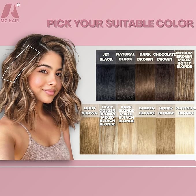 2 Pcs Short Hair Extensions Human Hair Clip in Extensions for Women Adding Volume 10 Inch Platinum Blonde