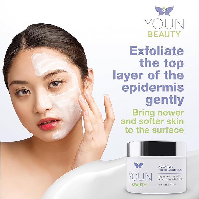 YOUN Beauty Wash-Off Exfoliating Face Wash by Dr. Anthony Youn ? Paraben-Free Gentle Face Exfoliator with Shea Butter Vitamin E Jojoba Oil and Grapeseed Oil (100 ml)