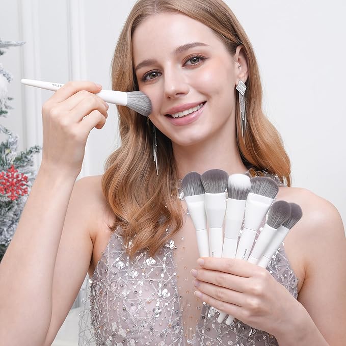30 Pcs Pro Grade Makeup Brushes Set with Dense Ultra Soft BristleElegant Design Luxury Make up Brushes for FoundationFace Blending Powder Contour BronzerHighlight Concealer Eyeshadow