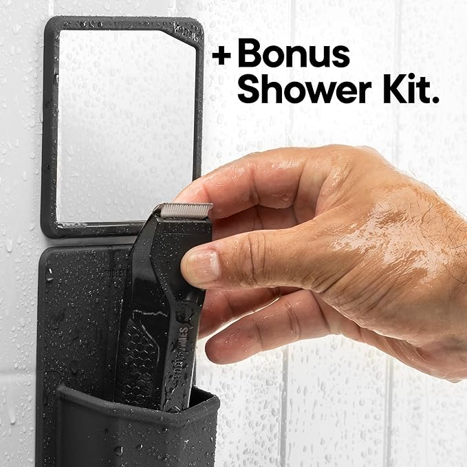 TOOLETRIES The Shearer - Groin &amp Body Hair Trimmer for Men Electric Shaver for Pubic Hair Balls Groin Chest Legs Waterproof Wet/Dry Clippers Rechargeable Bonus Shower Kit