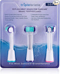 Compatible with Philips Sonicare® ONLY- Three Headed Replacement Toothbrush Heads - Fits ONLY Sonicare Models: DiamondClean Flexcare+ HealthyWhite+ 2 Series Plaque Control (Soft Bristles - 3 Pack)