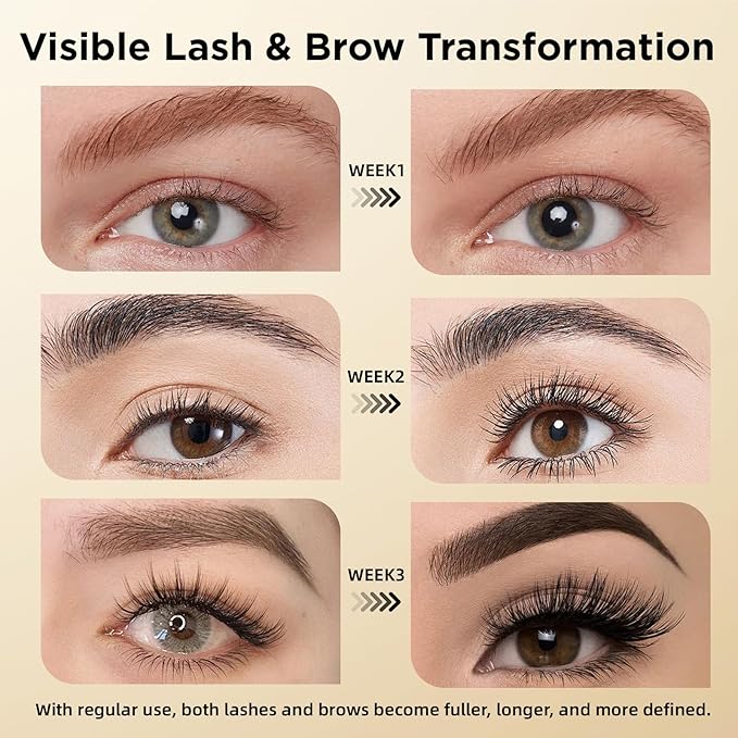 Eyelash &amp Eyebrow Growth Serum ? 15 Plant Extracts for Longer Denser &amp Fuller Lashes &amp Brows Boosts Natural Hair Developmenteyelash serumHypoallergenic Oil-Freelash growth serum (PURE