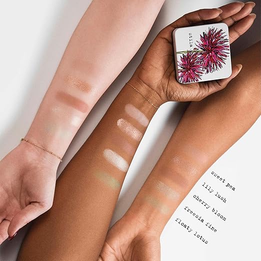 stila Pocket Play??Eye Shadow Palette | 5 Silky Powder Shades for Eyes Face Highlight &amp Contour | Compact Travel-Friendly Blendable Formula | Matte &amp Shimmer Neutral &amp Bold Tones
