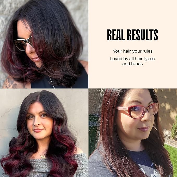 Overtone Semi Permanent Hair Color Conditioner Cherry Chestnut 8 oz Nourishing Damage-Free Color Depositing Mask for All Hair Types with Shea Butter &amp Coconut Oil Vegan &amp Cruelty-Free