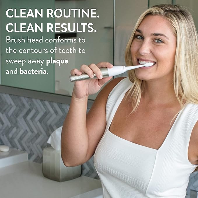 TAO Clean Sonic Electric Toothbrush Replacement Heads (2-Pack) ? Orthodontic Head ? Replacement Heads for the TAO Clean Electric Toothbrush and Docking Station