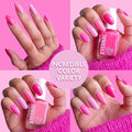 Eternal Pink Nail Polish Set for Women (SO PINK) - Pastel Pink Nail Polish Set for Girls - Long Lasting &amp Quick Dry Natural Nail Polish Kit for Home DIY Mani Pedi - Made in USA 13.5mL (Set of 5)