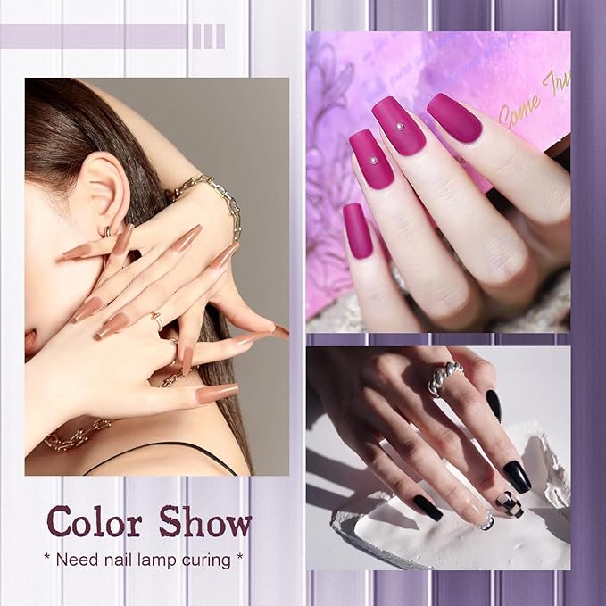 JODSONE Gel Nail Polish Starter Set 100 Pieces Multi-color Gel Nail Polish Nail Salon Home Use In Shine